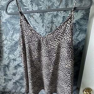 Allison Joy Black and Cream Leopard Camisole